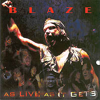 BLAZE „As Live As It Gets” - okładka