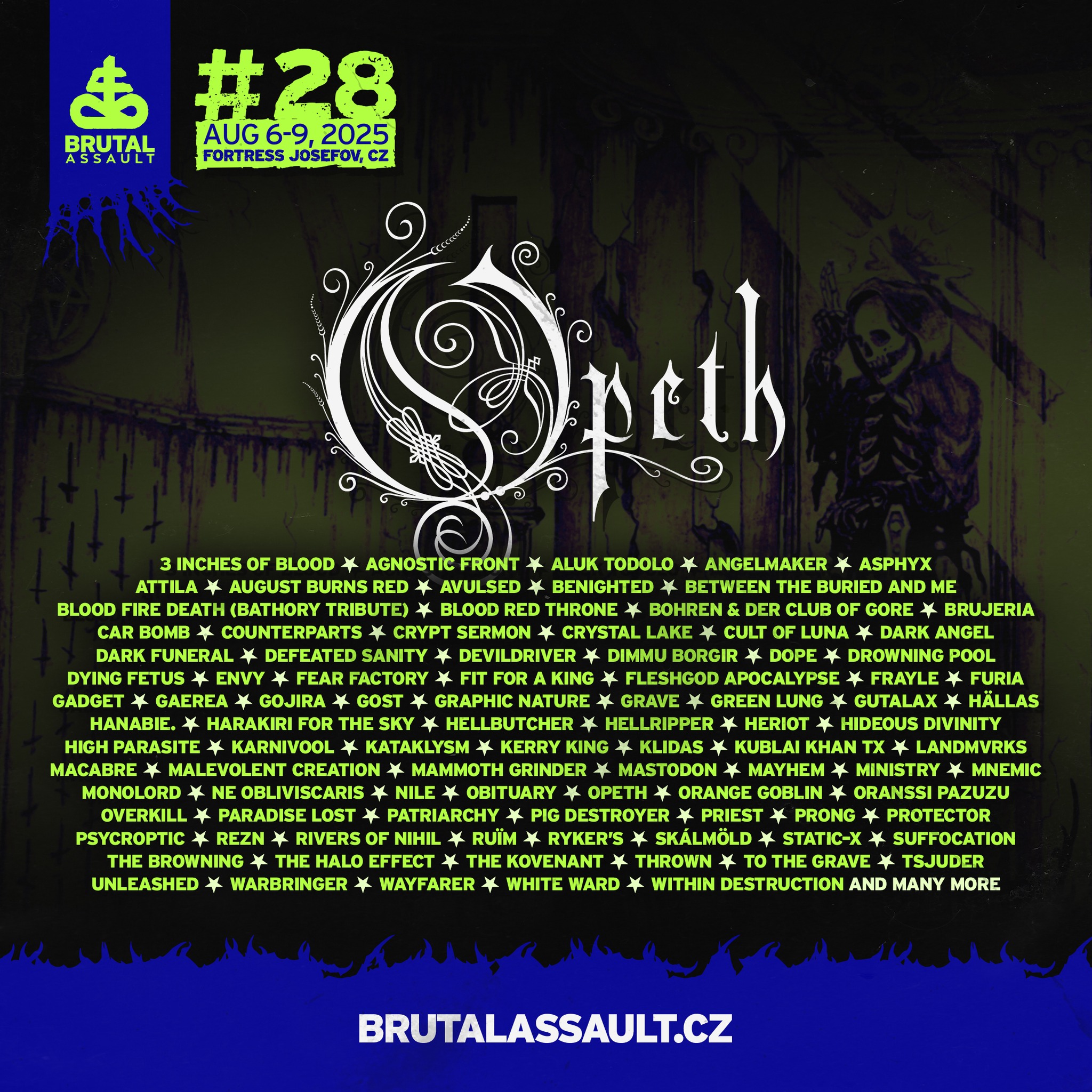 OPETH kolejną gwiazdą BRUTAL ASSAULT 2025