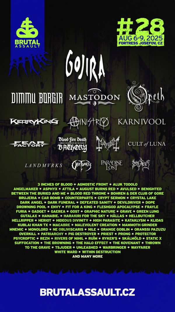 BRUTAL ASSAULT – ILL NINO zamiast DEVILDRIVER, kolejna polska kapela oraz legenda shock rocka w składzie festiwalu